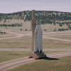 Vue 3D du déplacement de la fusée du BIL au BAF